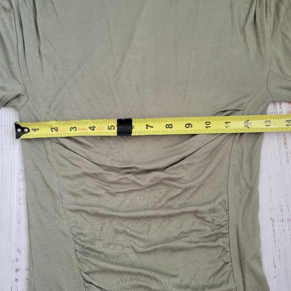 Free People Intimately Night We Met Ribbed Ruched Long Sleeve T Shirt Small - Picture 5 of 7